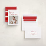 "Modern Serif" - Holiday Cards in Santa Suit by Nicole Walsh - Assembled