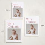 "Modern Serif" - Holiday Cards in Santa Suit by Nicole Walsh - Formats Available