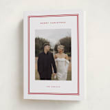 "Modern decor" - Holiday Cards in Berry by Stacey Meacham - Folded Card