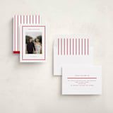 "Modern decor" - Holiday Cards in Berry by Stacey Meacham - Assembled