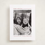 "Candy Cane Lines" - Holiday Cards in Candy Cane by Allison Orszak - Front