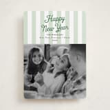 "Preppy Gelateria Stripes" - Holiday Cards in Wintergreen by Erika Firm - Front