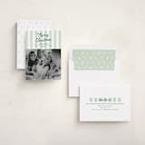 "Preppy Gelateria Stripes" - Holiday Cards in Wintergreen by Erika Firm - Assembled