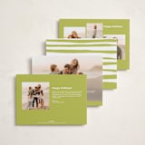 "Bold Name" - Holiday Cards in Citrine by Kelly Watkins - Back of Card Options