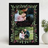 "Rustic Floral" - Holiday Cards in Wreath by Heather Cairl - Front