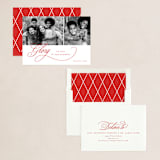 "Elegant Glory" - Holiday Cards in Poinsettia by Brianne Larsen - Assembled