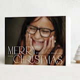 "Folio" - Holiday Cards in Snow by Kristie Kern - Folded Card
