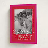 "Bright Frame" - Holiday Cards in Poinsettia by Owl and Toad - Folded Card