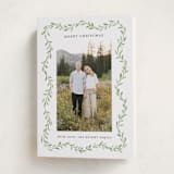 "Wave" - Holiday Cards in Eucalyptus by Sarah Knight - Folded Card