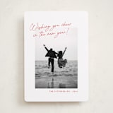 "Top Script Note" - Holiday Cards in Santa by Jackie Crawford - Front