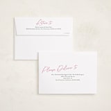 "Top Script Note" - Holiday Cards in Peony by Jackie Crawford - FREE Recipient Addressing