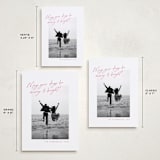 "Top Script Note" - Holiday Cards in Peony by Jackie Crawford - Formats Available