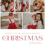 "Merriest of All" - Holiday Cards in Red Stocking by Oscar and Emma - Karly Depew - Detail
