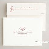 "Oval Emblem" - Holiday Cards in Scarlet by Paige Rothhaar - FREE Recipient Addressing