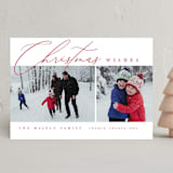 "Editorial chic" - Holiday Cards in Berry by Kelly Schmidt - Front