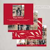 "Editorial chic" - Holiday Cards in Berry by Kelly Schmidt - Back of Card