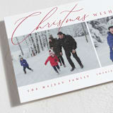 "Editorial chic" - Holiday Cards in Berry by Kelly Schmidt - Detail