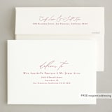 "Editorial chic" - Holiday Cards in Berry by Kelly Schmidt - FREE Recipient Addressing