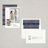 "Bold editorial" - Holiday Cards in Navy by Tanya Lee of Frooted Design - Assembled