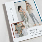 "Bold editorial" - Holiday Cards in Navy by Tanya Lee of Frooted Design - Detail