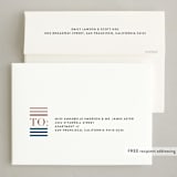 "Bold editorial" - Holiday Cards in Navy by Tanya Lee of Frooted Design - FREE Recipient Addressing