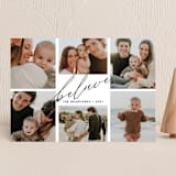 "Belief" - Holiday Cards in Midnight by Shirley Lin Schneider - Front
