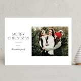 "Modern Simplicity" - Holiday Cards in Snow by Ashley Rosenbaum - Front