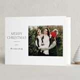 "Modern Simplicity" - Holiday Cards in Snow by Ashley Rosenbaum - Folded Card