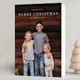 "MerryChristmas" - Holiday Cards in Celery by Dazzle Bean - Folded Card