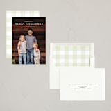 "MerryChristmas" - Holiday Cards in Celery by Dazzle Bean - Assembled