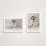 "Corner Slant" - Holiday Cards in Berry by Kelly Schmidt - Photo Orientation Options