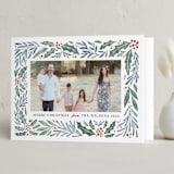 "Painted Forest Frame" - Holiday Cards in Snow by Kristen Knechtel - Folded Card
