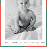 "Red Green & Festive" - Holiday Cards in Santa by Little Print Design - Detail