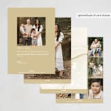 "to god in the highest" - Holiday Cards in Golden by Design Lotus - Back of Card Options