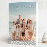 "to god in the highest" - Holiday Cards in Golden by Design Lotus - Folded Card