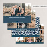 "Glory to God Letters" - Holiday Cards in Denim by Alethea and Ruth - Back of Card Options
