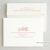 "Oval Lettering" - Holiday Cards in Holly Berry by Alethea and Ruth - FREE Recipient Addressing