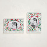 "Patchwork Christmas" - Holiday Cards in Wreath by Paper Sun Studio - Photo Orientation Options