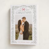 "Christmas Garland" - Holiday Cards in Sage by Hooray Creative - Folded Card