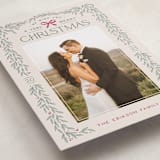"Christmas Garland" - Holiday Cards in Ecru by Hooray Creative - Detail