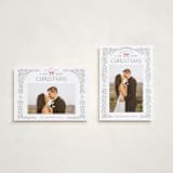 "Christmas Garland" - Holiday Cards in Sage by Hooray Creative - Photo Orientation Options