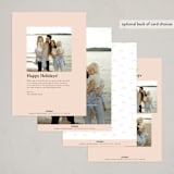 "Festive Tracks" - Holiday Cards in Spruce by Hannah Williams - Back of Card Options