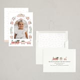 "Festive Tracks" - Holiday Cards in Spruce by Hannah Williams - Assembled