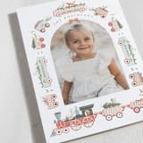 "Festive Tracks" - Holiday Cards in Spruce by Hannah Williams - Detail