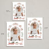 "Festive Tracks" - Holiday Cards in Spruce by Hannah Williams - Formats Available