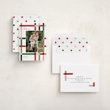 "Knitted Plaid" - Holiday Cards in Gumdrop by Carrie ONeal - Assembled