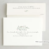 "Wreathed in Greenery" - Holiday Cards in Snow by Kristen Knechtel - FREE Recipient Addressing