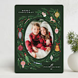 "happy christmas wreath" - Holiday Cards in Wreath by Grae - Front