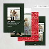 "happy christmas wreath" - Holiday Cards in Wreath by Grae - Back of Card Options