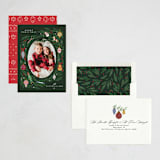 "happy christmas wreath" - Holiday Cards in Wreath by Grae - Assembled